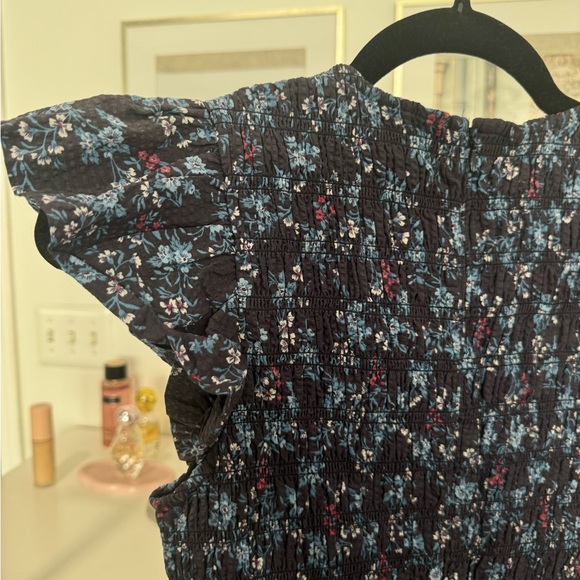 Sea New York Navy Floral Maxi Sundress with Flutter Cap Sleeves - Picture 6 of 6